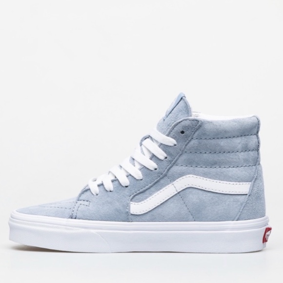 VANS Sk8-Hi Suede Blue Fog Shoes - Picture 2 of 11